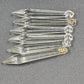 12 Rock Icicle Spear Drop Chandelier Crystals 3.2" Glass Prisms