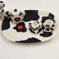 Dalmatian Dog Mini Tea Set Fire Station Theme w/ Box Vtg 1995