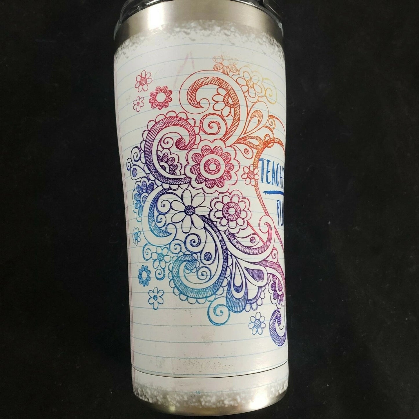 Tervis 20oz Stainless Steel Tumbler "Teachers Plant the Seeds of the Future" EUC