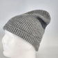 Ribbed Knitted Beanie Hat One Size Heather Gray Unisex 100% Acrylic Watch Cap