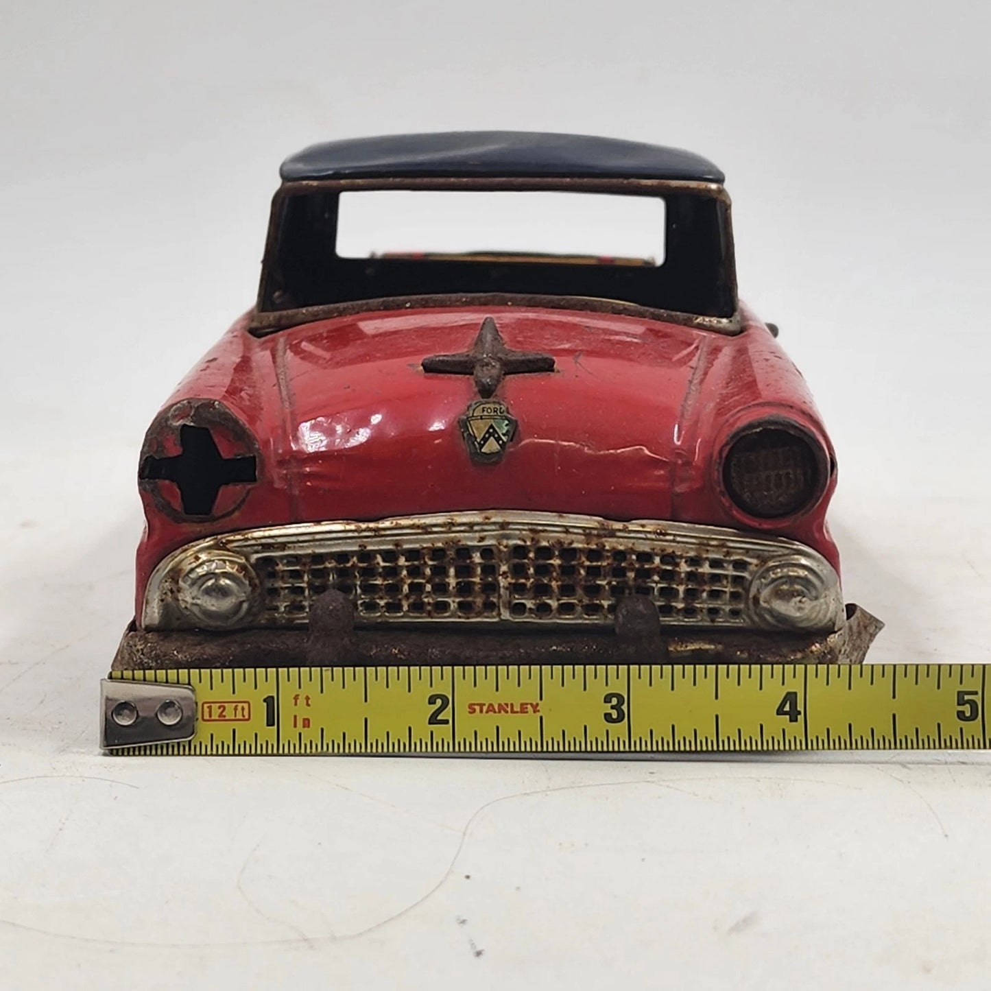 1956 Bandai Ford El Ranchero Tin Friction Toy Car Japan 12" Ford Lasts Longer