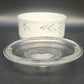 Pfaltzgraff April 2.5 Qt Casserole Dish with Glass Lid Expandable Holder USA