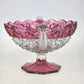 Tiffin Franciscan Williamsburg Cranberry Compote 2 Handle