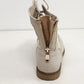 Anna Clayton Ankle Boots Beige Crochet Lace Up Zip Back Women’s 8 with Box