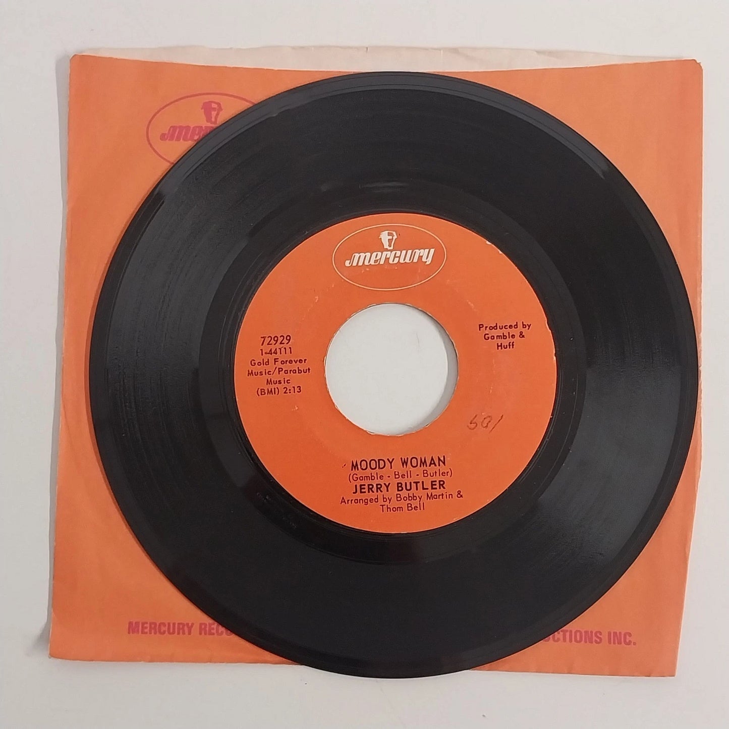 Jerry Butler 45 RPM Vinyl Lot Mercury Records Soul R&B Singles