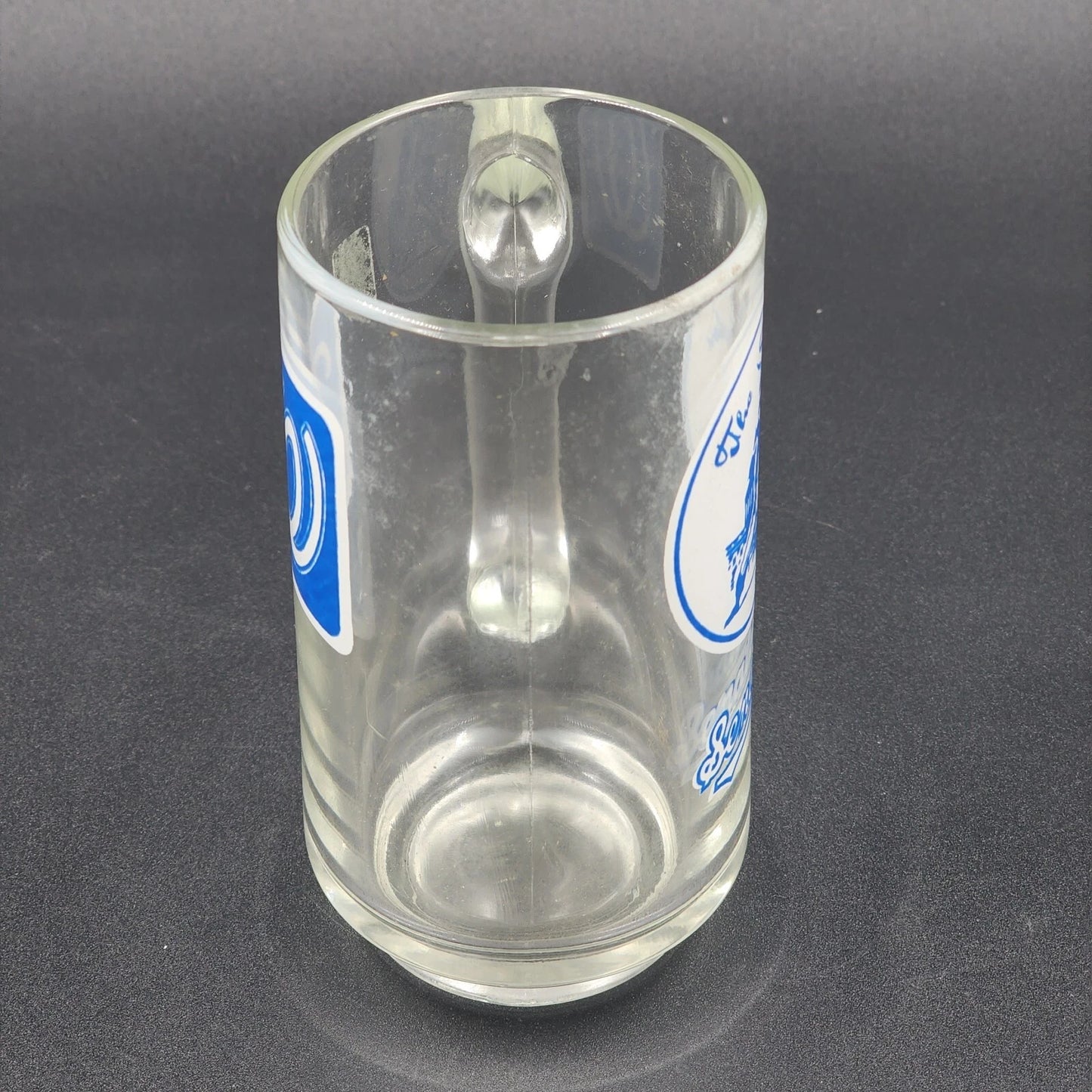 1960's Washington Senators MLB Clear Glass Beer Mug Logo Rare Baseball 5.5" Vtg