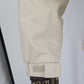 Pacific Trail Woman's Coat Beige Jacket w/ Navy Blue Trim & Lining No Hood Small