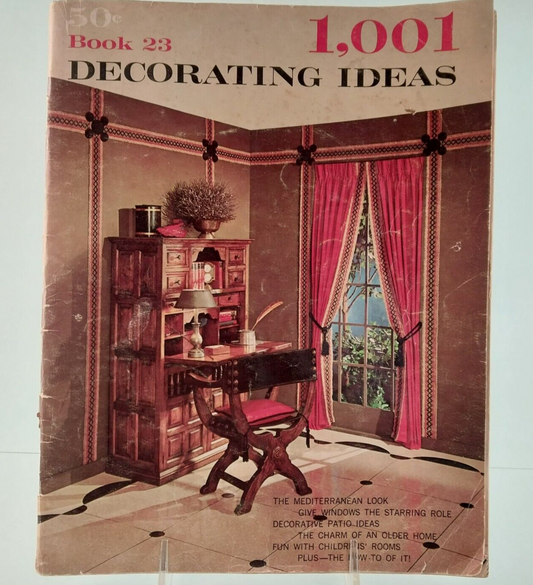 Conso 1001 Decorating Ideas Magazine Book 23 1966 Vintage Home Décor