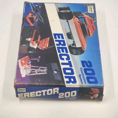 Gabriel Erector 200 Set 32200 Incomplete w/ Box Vintage 1981 System