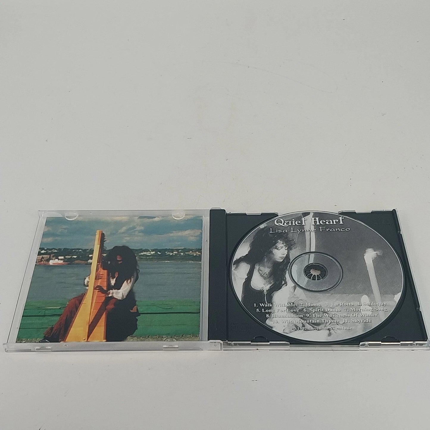 Lisa Lynne Franco Quiet Heart Solo Harp CD 1997 Lavender Sky Music New Age