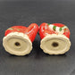 Set of 2 Christmas Salt & Pepper Shakers Red Mittens Ceramic 3.75"