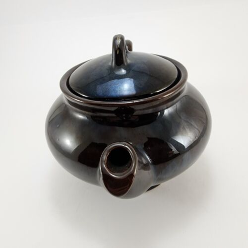 Royal Dripless Teapot Canadian Art Pottery Hamilton Brown 5.5in