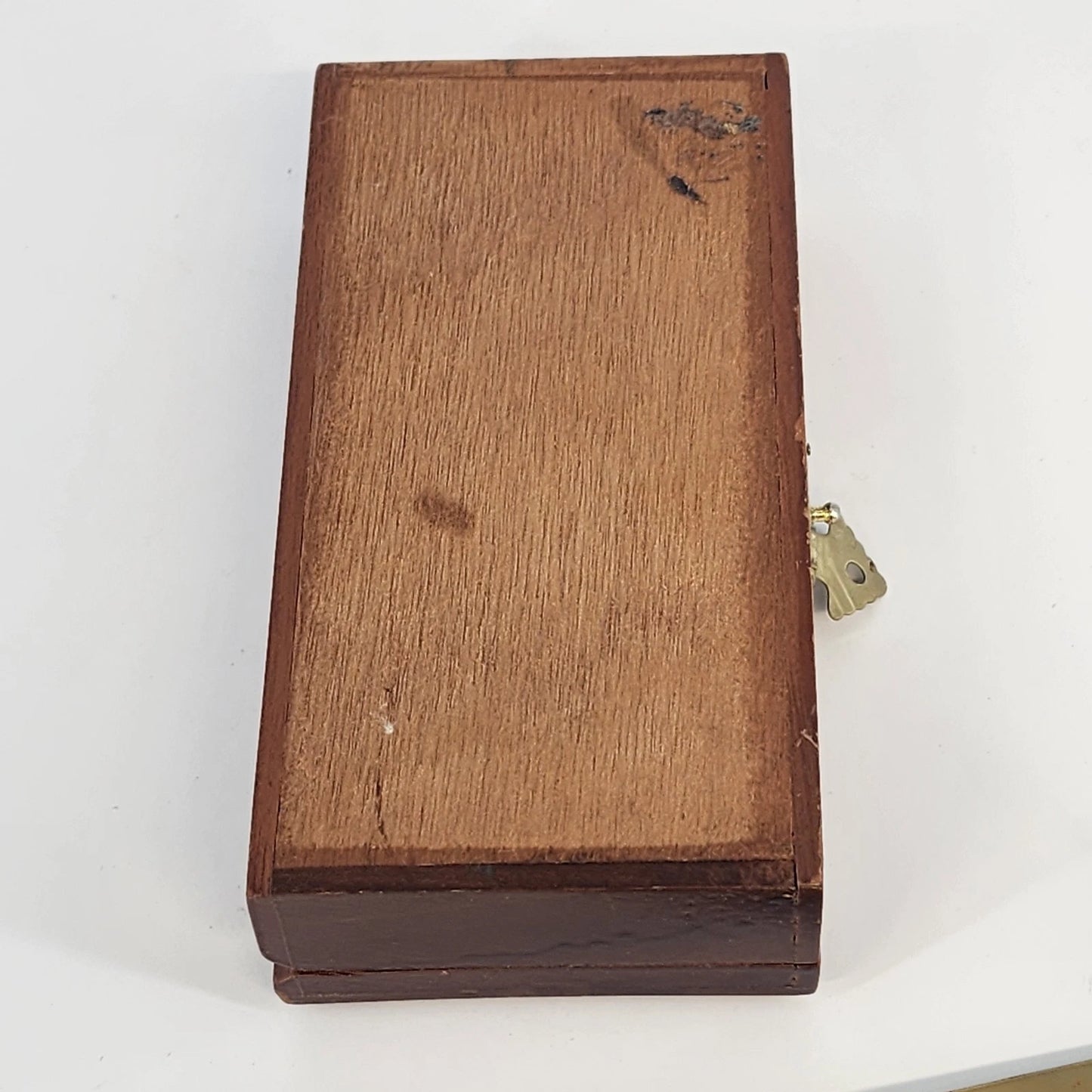 Gold Dual Blade Safety Razor Duck Engraving Wood Toiletry Shaving with Box Vtg