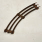 12 Model Train Curve Track Sections O-27 Gauge 27" Diameter Silver Ties Rusty