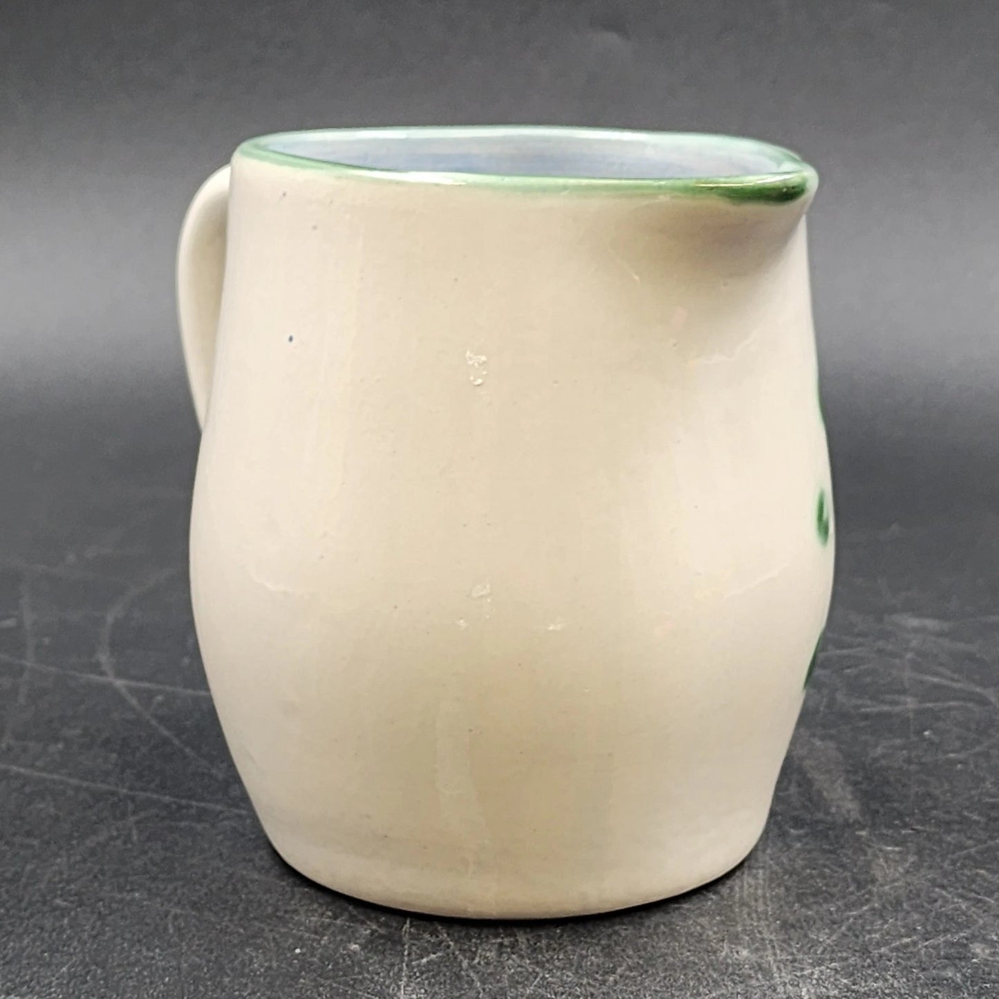 Hadley 24 oz Small Pitcher 5” Blueberry Bouquet Hand Painted Stoneware Pottery