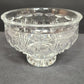 Waterford Crystal Killarney 6" Clear Footed Bowl Crosshatch Fan Pattern EUC