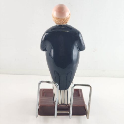 George The Butler Ceramic Pen Pencil Letter Holder 1960's Vintage 9" Tall