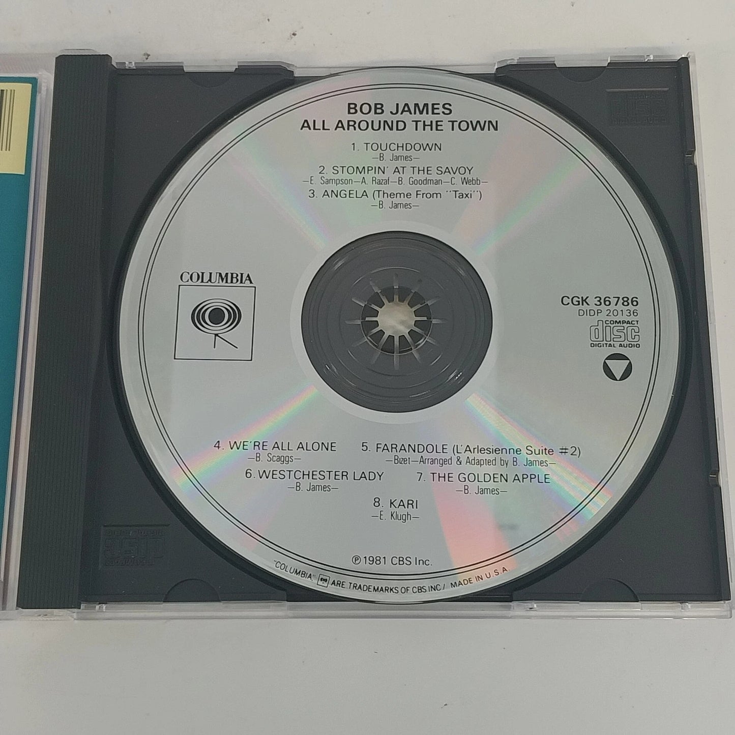 Bob James All Around the Town Jazz Fusion Live CD Columbia CK 36838