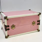 Pink Cass Toy Doll Trunk Wardrobe Case Clothes Accessories Storage 12" Vintage
