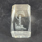 3D Laser Etched Crystal Paperweight Lighthouse Leaping Marlin