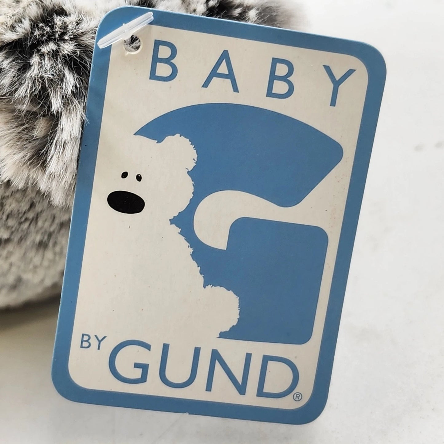 Baby Gund Super Soft Teddy Bear Plush Small Gray Stuffed Animal 7.5" NWT China