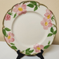 One Dinner Plate Franciscan China Desert Rose Pattern Green Border USA Vintage