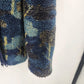 Christopher & Banks Women's Fleece Jacket XL Blue Floral Birds Nature Full Zip