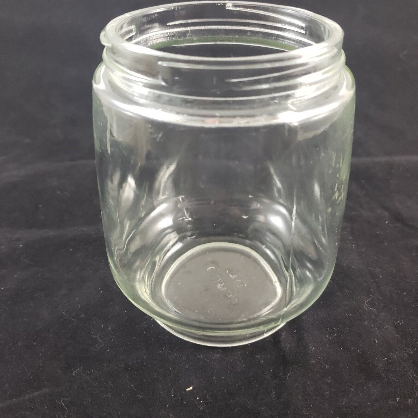 Gemco Nut Food Vegetable Chopper Glass Jar White Handle Vintage Operates Well