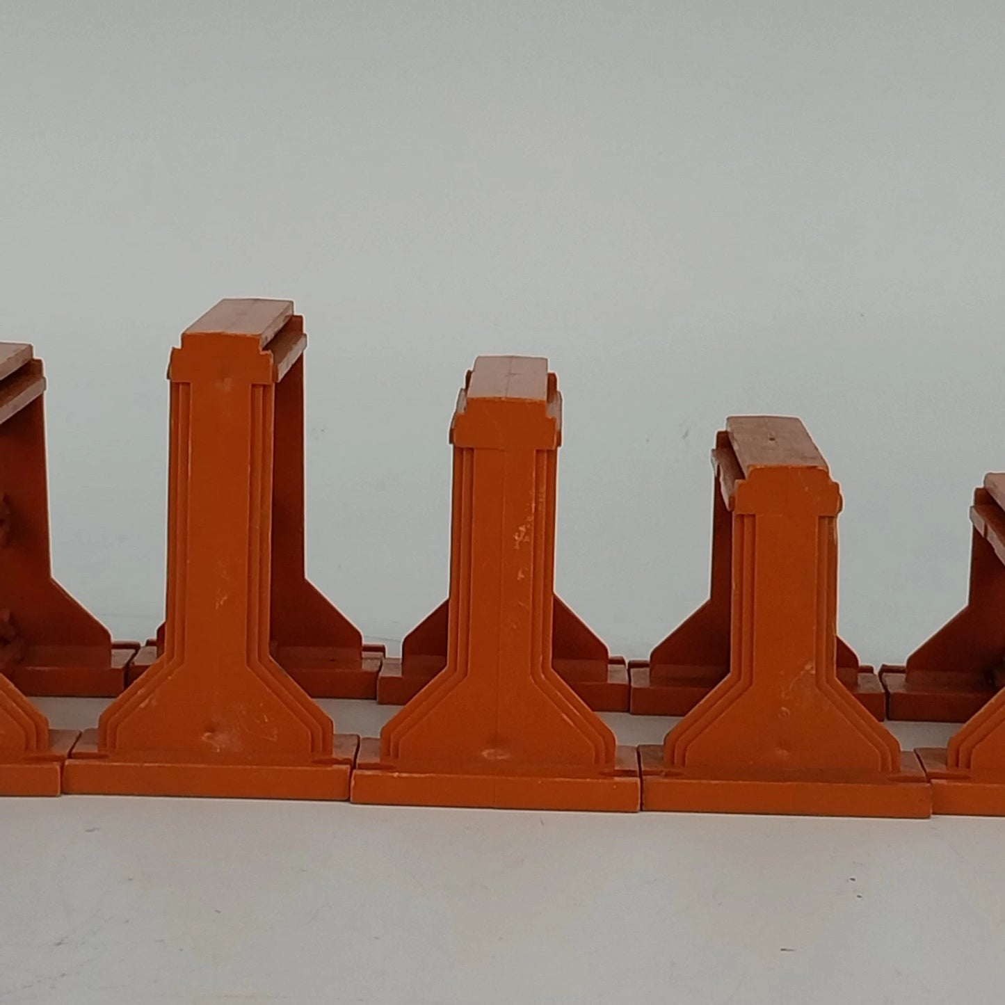 Lot of 11 American Flyer S Gauge Orange Trestles Vintage