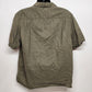 Columbia Sportswear Short Sleeve Shirt Large Dark Khaki Men's Utility Button Up