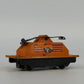 American Flyer Handcar/Railroad Accessory 740 S Gauge Orange A C Gilbert As Is
