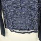 Tek Gear DryTek Women's Large Blue Space Dye Raglan Long Sleeve Athletic Top