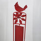Holiday Metal Sign Porch WELCOME Free Standing Rotates Outdoor Home Decor 38"h