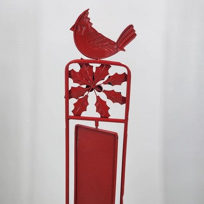Holiday Metal Sign Porch WELCOME Free Standing Rotates Outdoor Home Decor 38"h