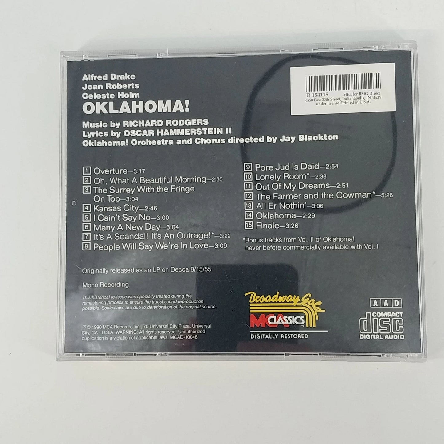 Movie Musical Soundtrack CD Lot Sound of Music Oklahoma Music Man 6 Disc