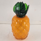 Art Glass Orange Pineapple Green Stem Hand Crafted Decorative Vegetable 6" T