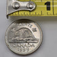 2 Canadian Coins 1999 5 Cents Beaver Queen and 1940 WWII 10 Cents King George VI