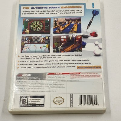 Wii Game Party Midway Ultimate Party Experience Disc Nintendo 2007