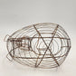 Wire Duck Egg Basket Rustic Farmhouse Gathering Kitchen Fruit Storage 12" Vtg