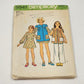 Simplicity 5541 Vintage Sewing Pattern 1973 Uncut Girls Smock Dress & Pants Sz 8