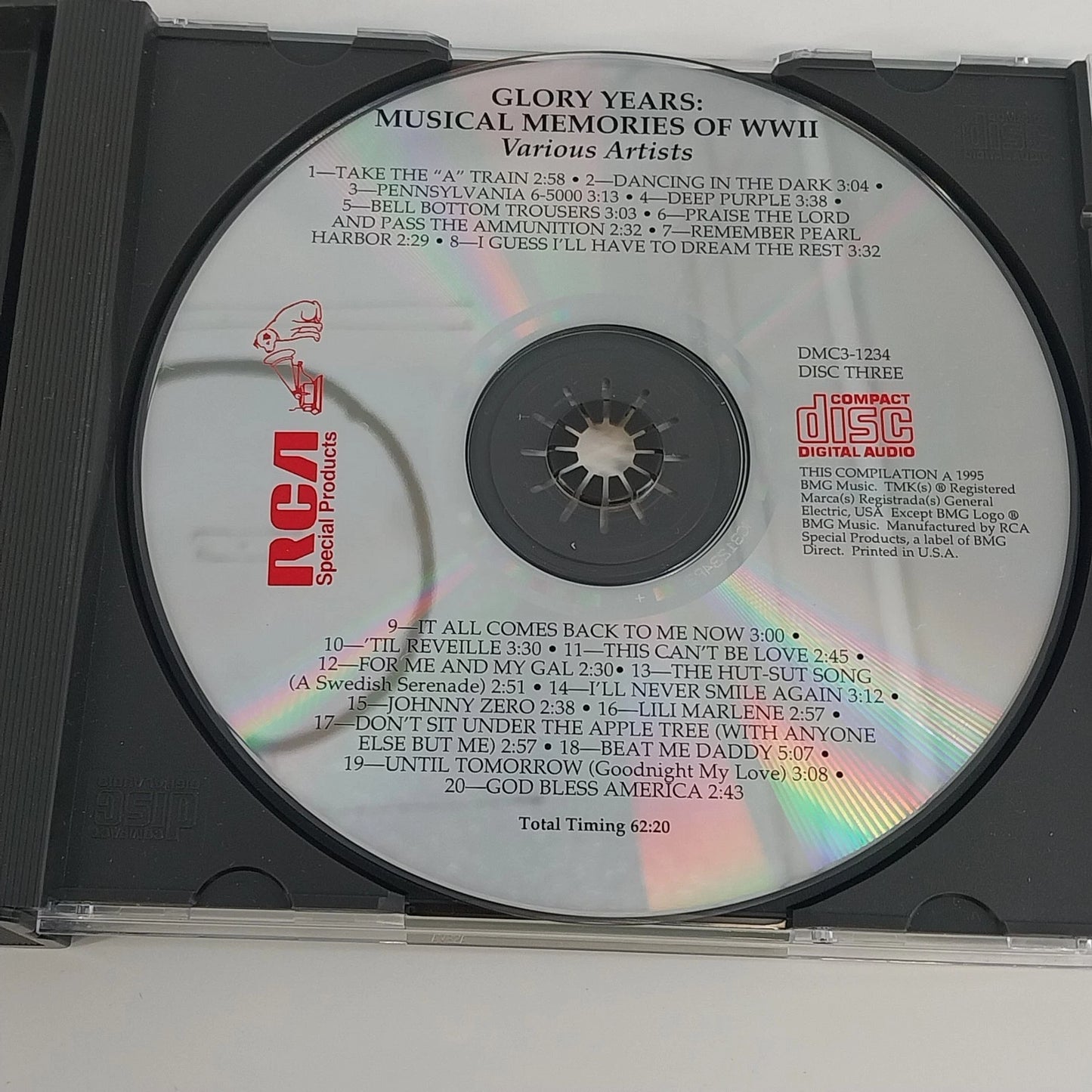 Glory Years Musical Memories of WWII 3 CD Box Set Various Artists Jazz RCA 1995