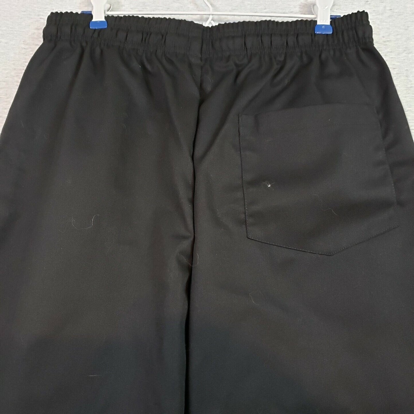 Black Chef Baggy Pants 2XL Unisex C15 Fame Fabrics Elastic Waist Pockets 81124