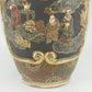 Japanese Moriage Satsuma Vase Lamp Base Gold Gilt Raised Relief 14.5" Antique