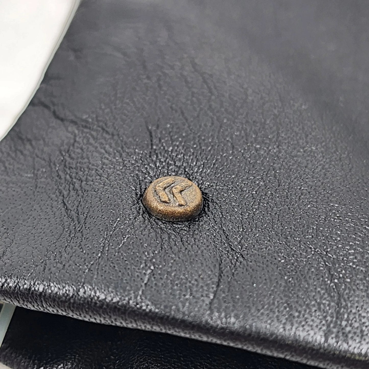 Ladies Black Leather Gloves Fleece Lined Med/Large Stretch Inset Winter Vtg NWT