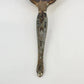 Floral Vanity Hair Brush 10.5 Inch Silver Shabby Chic