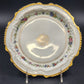 LRL Limoges Plate Art Nouveau w Multicolor Floral Motif & Gold Tone Edges France
