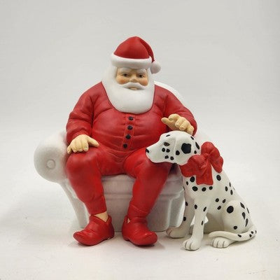 Department 56 Santa Winter Silhouette Dog’s Best Friend Dalmatian Figurine 1996