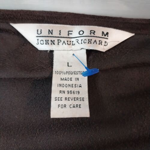 Uniform John Paul Richards Brown Long Sleeve Shirt Large w/ Shoulder Tie 24"x22"