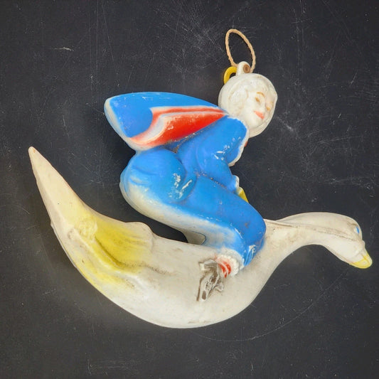 SaniToy Mother Goose Blow Mold Plastic Mobile Nursery Rhymes Piece 1970 Vintage