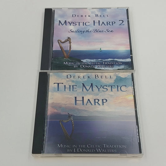 Derek Bell Mystic Harp 1 2 Sailing the Blue Sea Celtic Harp 2 CDs New Age 1990s
